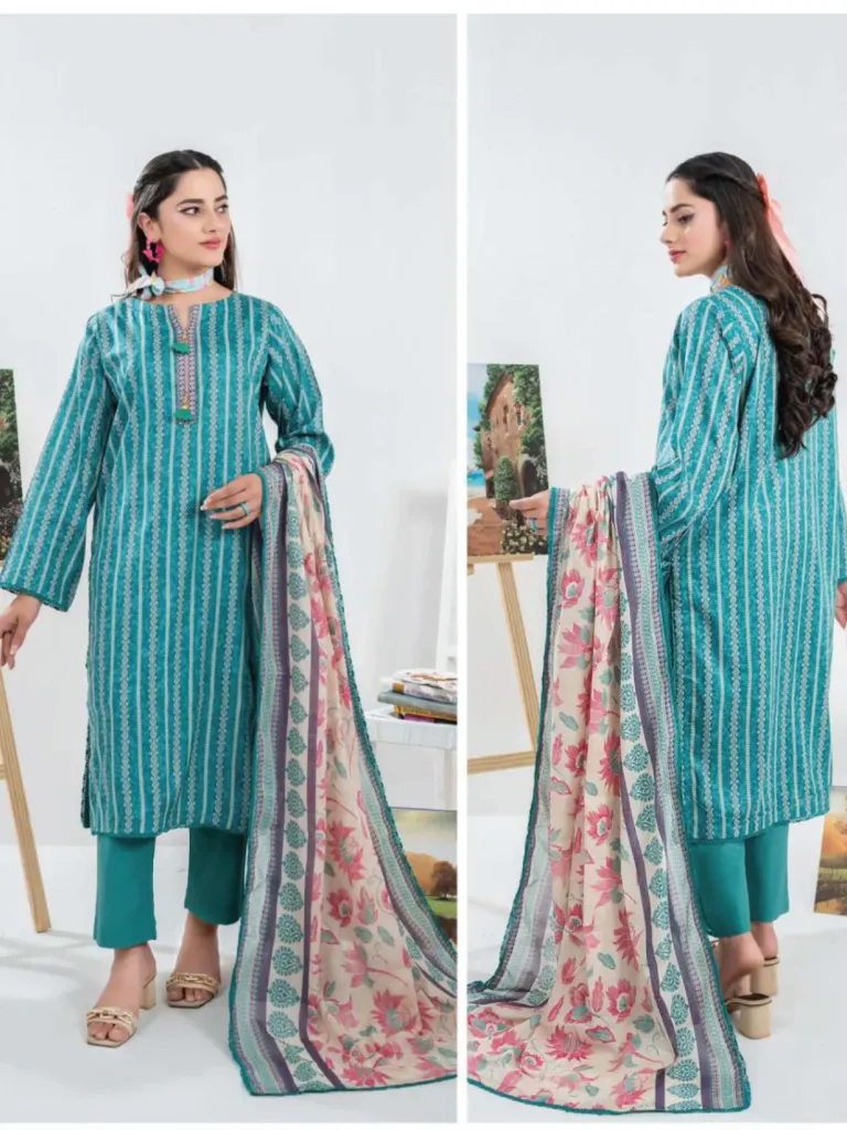 3pcs Printed Lawn (VA#0061)