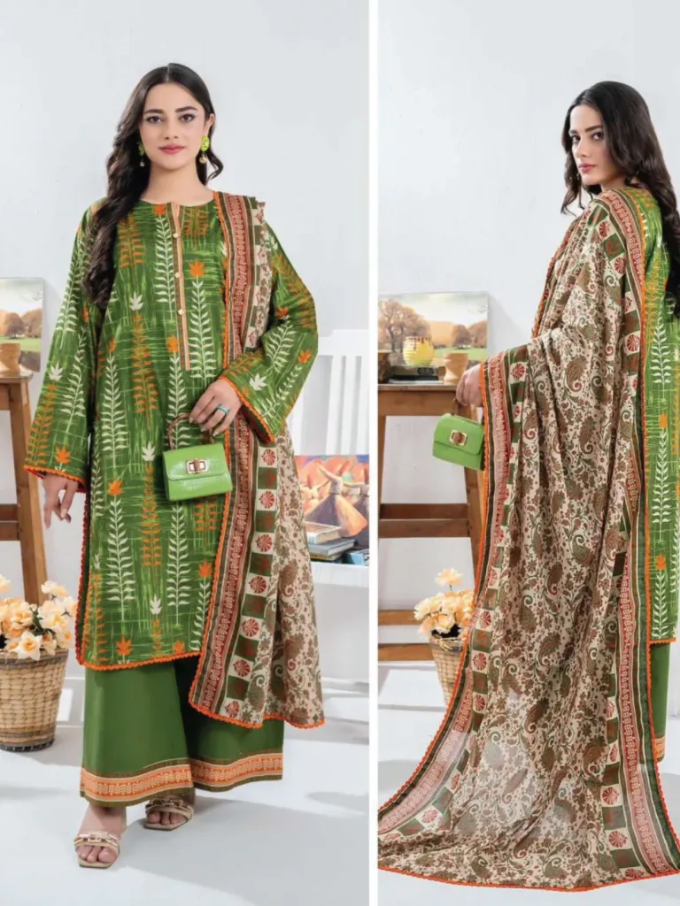 3pcs Printed Lawn (VA#0063)