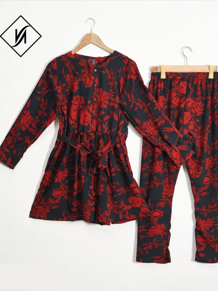 2pcs shirt & trouser colored