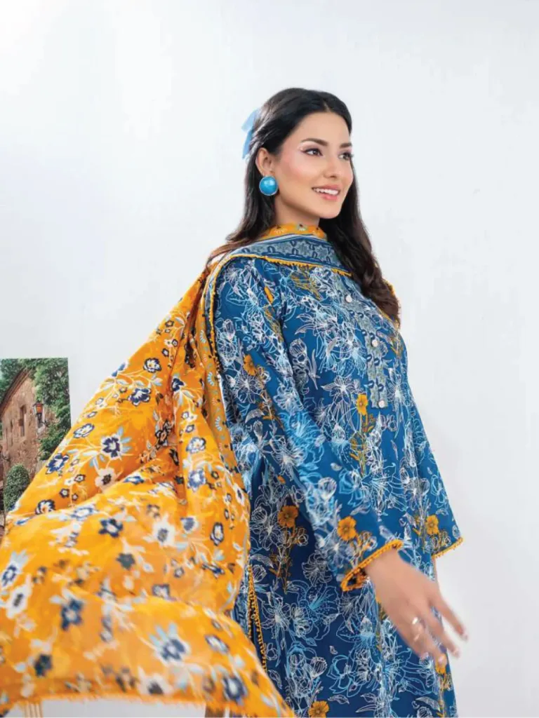 3pcs Printed Lawn (VA#0055)