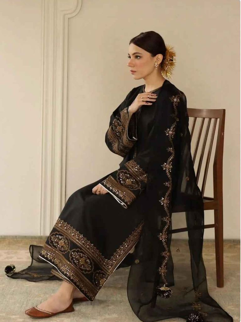 Black Gold Raw Silk