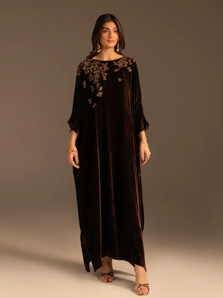Velvet Bloom Kaftan