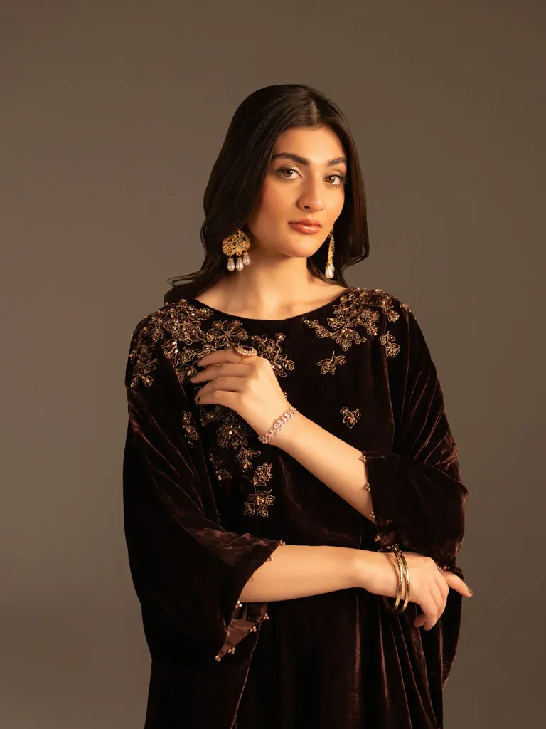 Velvet Bloom Kaftan