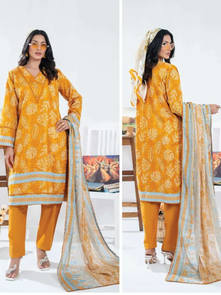 3pcs Printed Lawn (VA#0057)