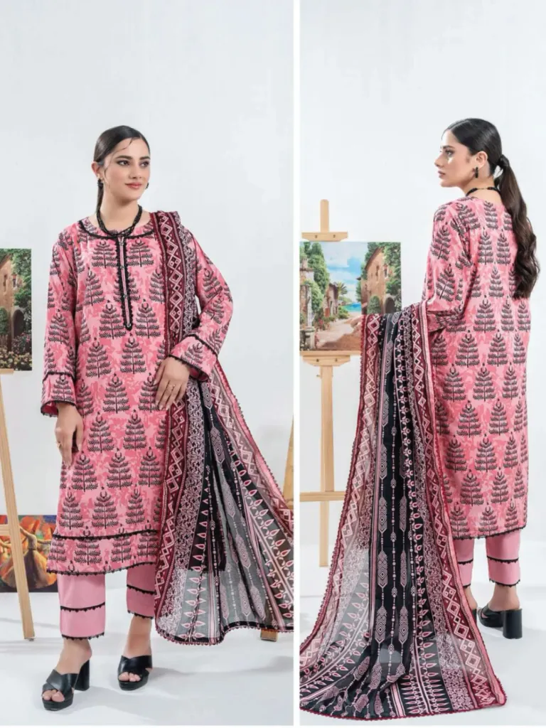 3pcs Printed lawn (VA#0060)